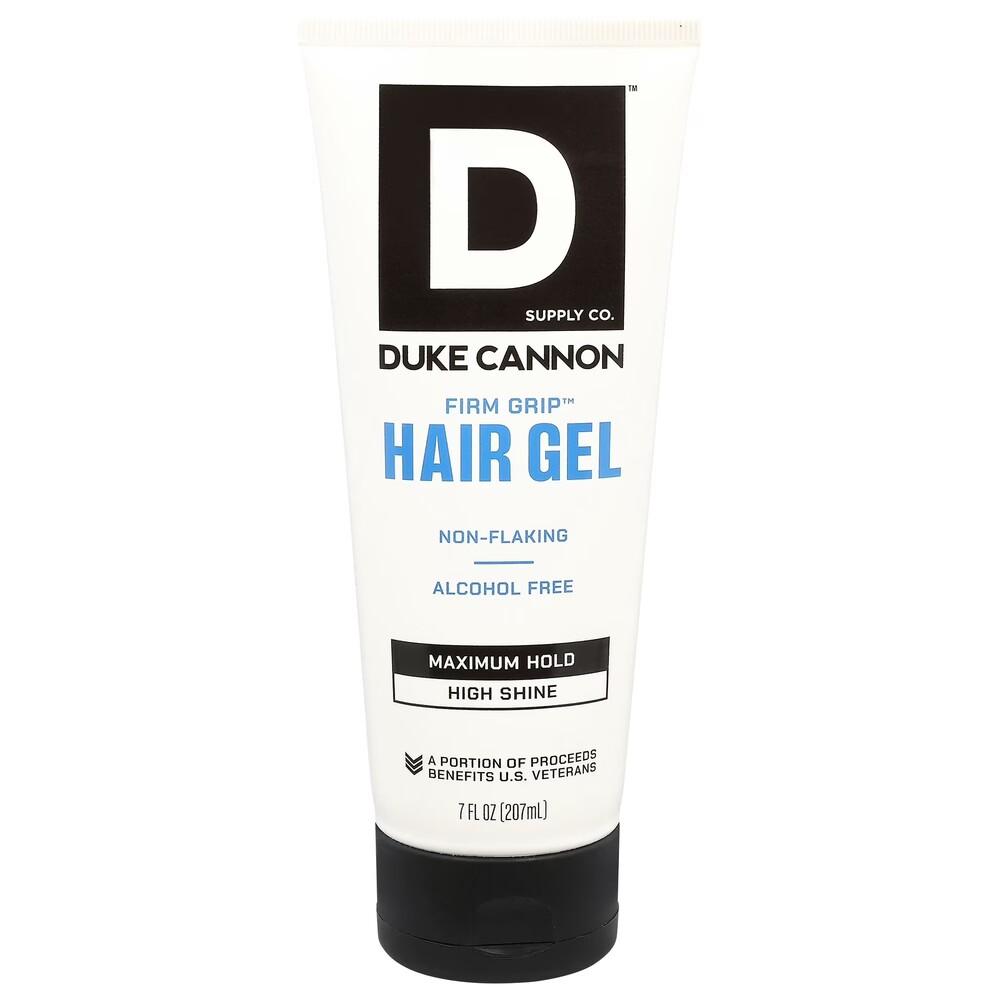 Duke Cannon Firm Grip Hair Gel Men Maximum Hold High Shine 7oz Alcohol Free NEW